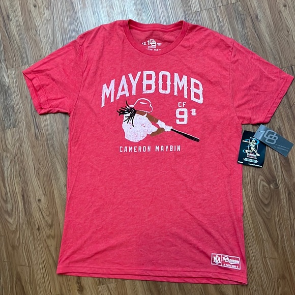 NWT LA Angels Cameron Maybin Maybomb T-Shirt - XL - Picture 1 of 6